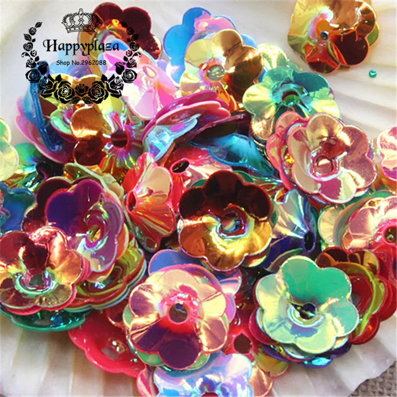 20g (about 600pcs)10mm Mix Colors Shiny AB Import PVC 3D Flower Loose Sequins Paillettes Crafts Sewing DIY Accessories
20g (about 600pcs)10mm Mix Colors Shiny AB Import PVC 3D Flower Loose Sequins Paillettes Crafts Sewing DIY Accessories