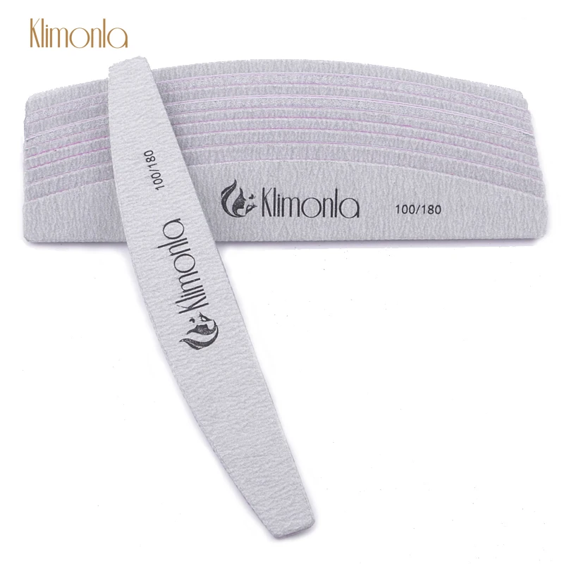 Klimonla 10pcs Professional Nail File 100/180 Gray Half Moon Sanding Buffer For UV Gel Varnish Files Nail Art Polishing Tools
Klimonla 10pcs Professional Nail File 100/180 Gray Half Moon Sanding Buffer For UV Gel Varnish Files Nail Art Polishing Tools