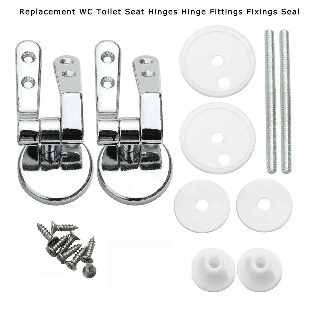 REPLACEMENT Zinc Alloy WC Toilet Seat Hinges Hinge Fittings Repair DIY Easy To Install Durable in Use HG11985
REPLACEMENT Zinc Alloy WC Toilet Seat Hinges Hinge Fittings Repair DIY Easy To Install Durable in Use HG11985