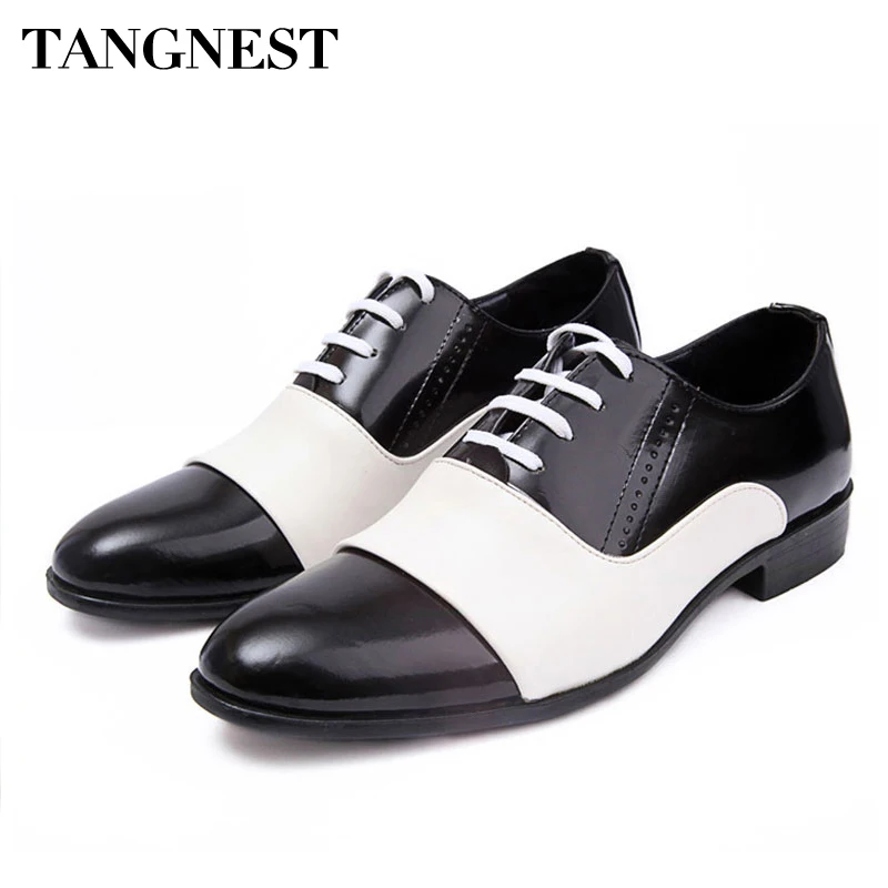 Tangnest Men Shoes 2017 Fashion PU Patent Leather Men Dress Shoes White Black Pointed Toe Wedding Oxford Shoes Size 38-44 XMP308
Tangnest Men Shoes 2017 Fashion PU Patent Leather Men Dress Shoes White Black Pointed Toe Wedding Oxford Shoes Size 38-44 XMP308