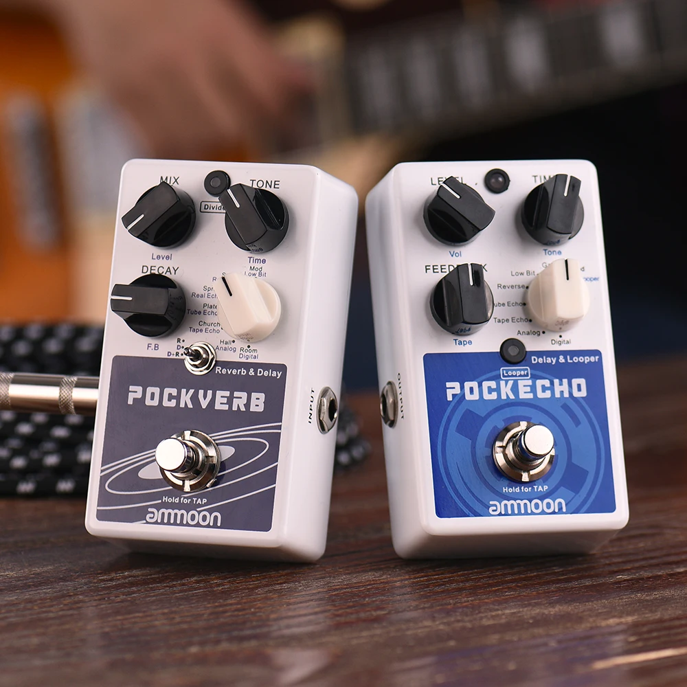 ammoon POCKVERB Reverb & Delay Guitar Effect Pedal 7 Reverb Effects + 7 Delay Effects With Tap Tempo Function True Bypass
ammoon POCKVERB Reverb & Delay Guitar Effect Pedal 7 Reverb Effects + 7 Delay Effects With Tap Tempo Function True Bypass