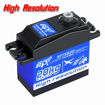 SPT Steering gear 20kg SPT5620 High Resolution High Speed Digital Coreless Servo for Helicopters fixed-wing aircraft RC Car
SPT Steering gear 20kg SPT5620 High Resolution High Speed Digital Coreless Servo for Helicopters fixed-wing aircraft RC Car