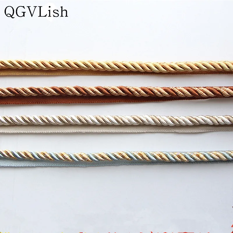 QGVLish 12M/lot 1cm Diameter Twisted Three Cords Stands Of Ropes DIY Sewing For Sofa Pillow Bags Selvage Rolling Rope Decor
QGVLish 12M/lot 1cm Diameter Twisted Three Cords Stands Of Ropes DIY Sewing For Sofa Pillow Bags Selvage Rolling Rope Decor