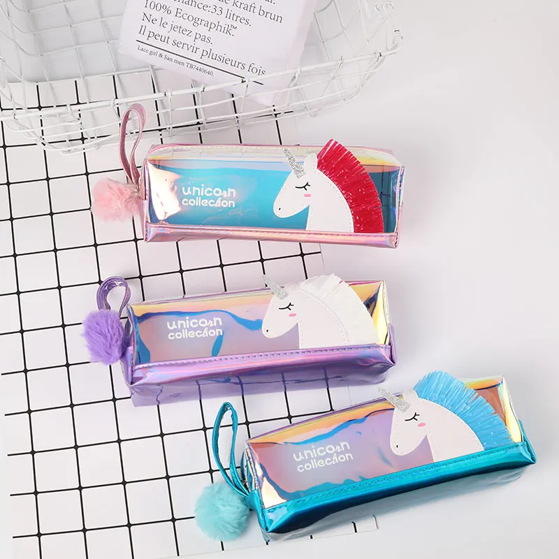 TOPSTHINK Unicorn pencil case PVC gorgeous pencil pouch with zipper cute pompom pencil case
TOPSTHINK Unicorn pencil case PVC gorgeous pencil pouch with zipper cute pompom pencil case