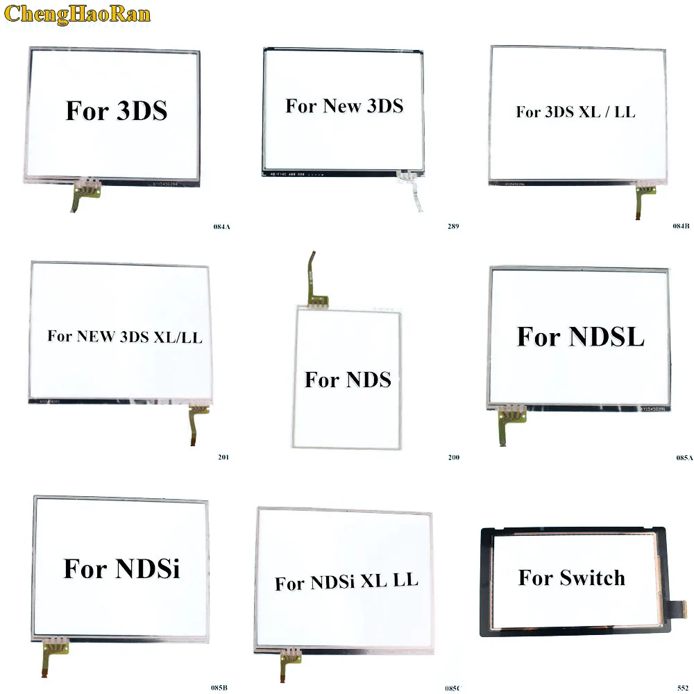 

10pcs For Switch Touch screen panel display digitizer glass for New 3DS XL LL console game replacement For NDS NDSL NDSi XL LL