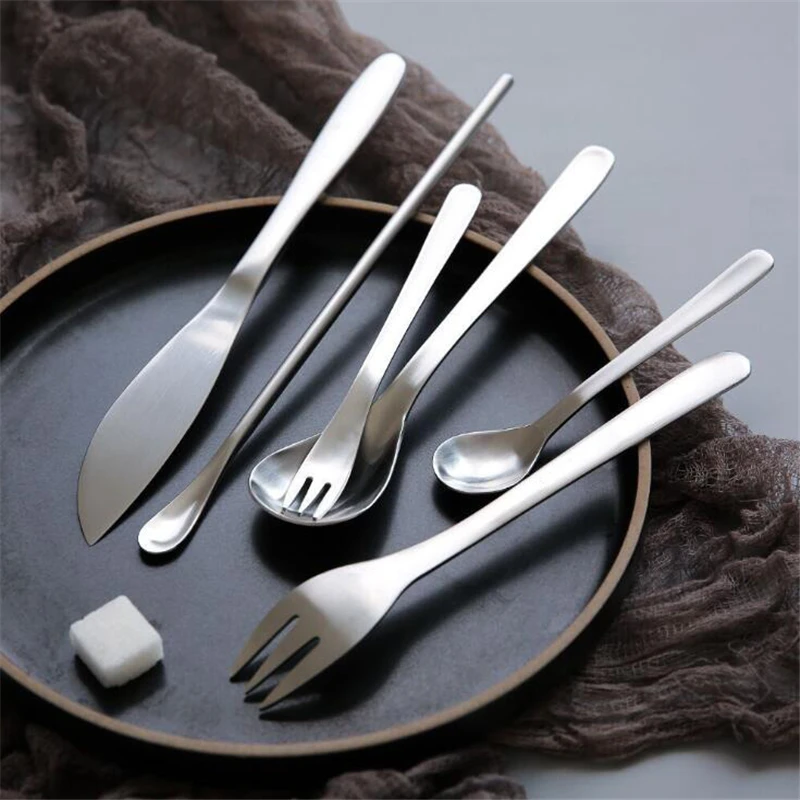 Stainless Steel Fork Spoon Tableware Steak Knife Dinner Fruit Dessert Long Forks Tea Spoon Picnic Camping
Stainless Steel Fork Spoon Tableware Steak Knife Dinner Fruit Dessert Long Forks Tea Spoon Picnic Camping