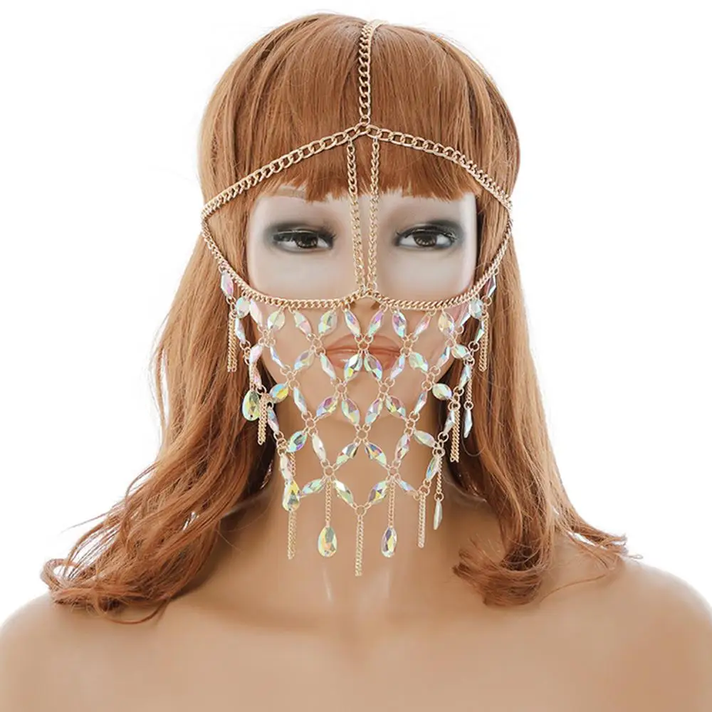 Sexy Ladies Masquerade Mask Women Head Face Chain Ballroom Costumes for Party Belly Dancing Stage Nightclub Bar
Sexy Ladies Masquerade Mask Women Head Face Chain Ballroom Costumes for Party Belly Dancing Stage Nightclub Bar