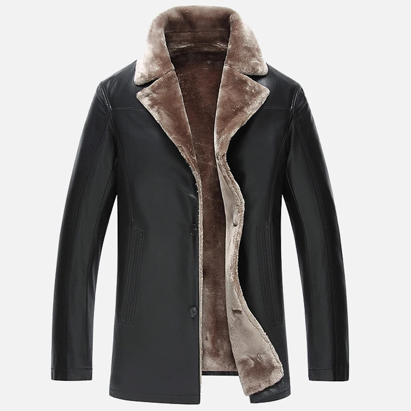 European and American Style Mens Fur Leather Jacket Overcoats Vintage Mens Winter Sheepskin Fur Leather Coats Plus Size C2159
European and American Style Mens Fur Leather Jacket Overcoats Vintage Mens Winter Sheepskin Fur Leather Coats Plus Size C2159