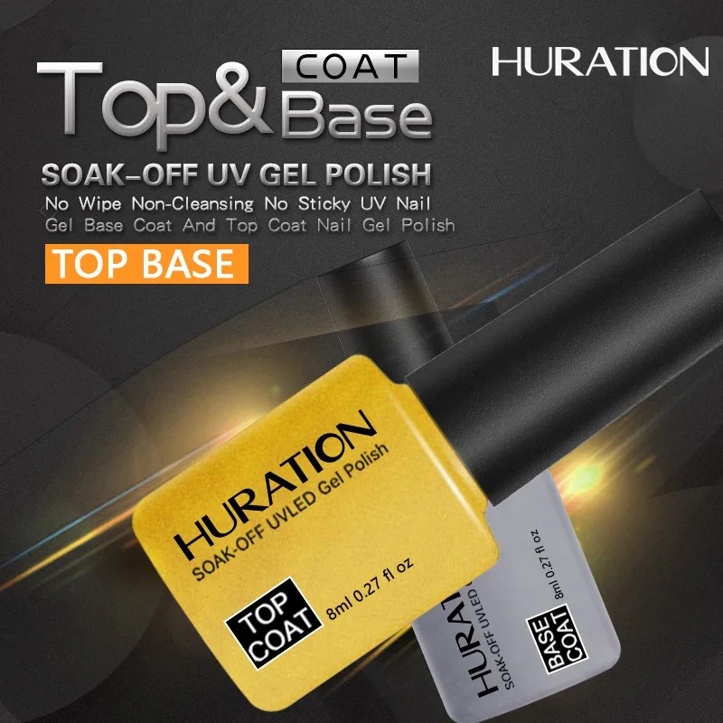 Huration Top and Base Coat Seal Gel Nail Polish Art 8ML Gel Varnish Soak Off Base Top Transparent Color Professional Gel Lacquer
Huration Top and Base Coat Seal Gel Nail Polish Art 8ML Gel Varnish Soak Off Base Top Transparent Color Professional Gel Lacquer