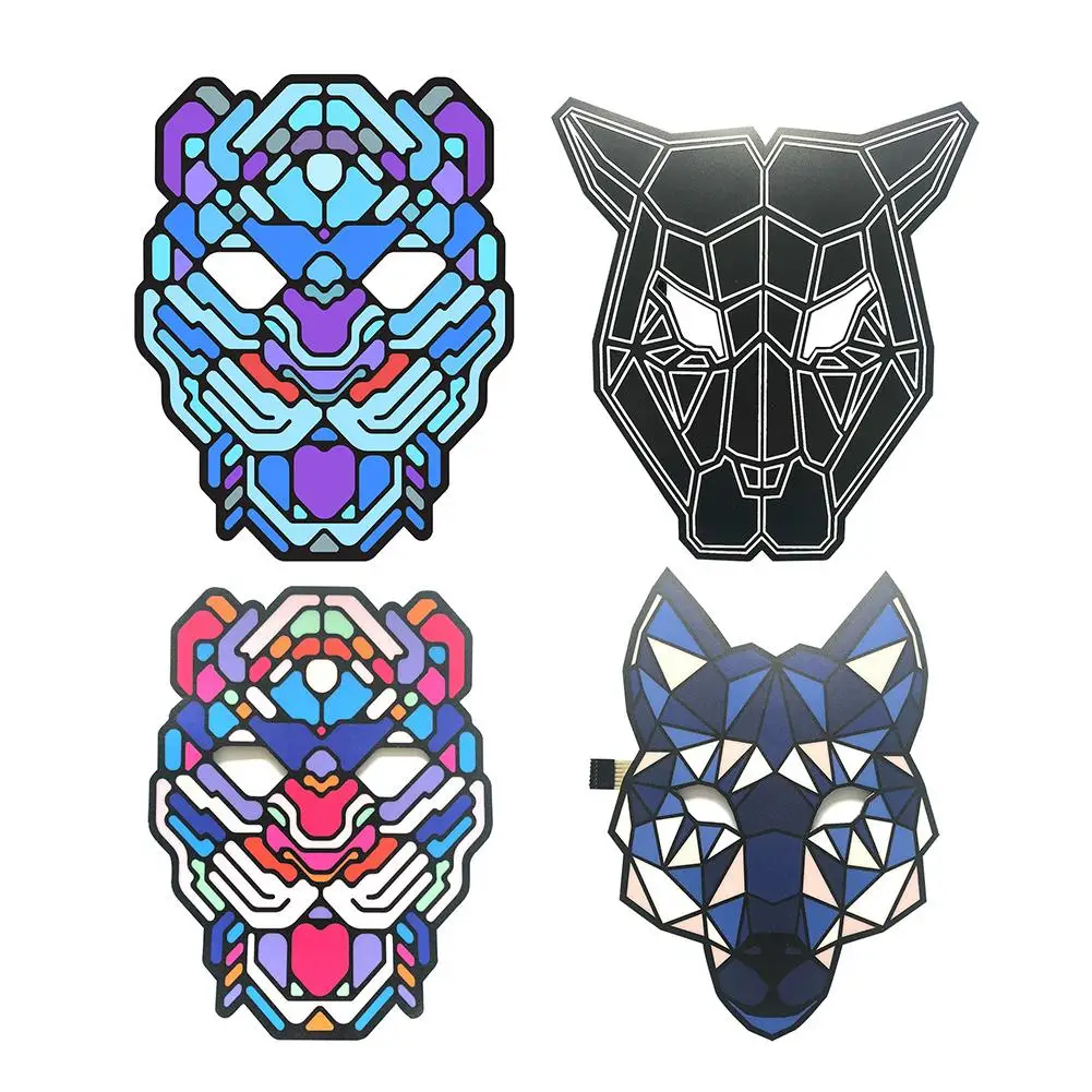 Voice Control Light Cosplay LED Glowing Mask Cool Face Mask Halloween Luminous Flash Masks Party Prop Masquerade Masks Carnaval
Voice Control Light Cosplay LED Glowing Mask Cool Face Mask Halloween Luminous Flash Masks Party Prop Masquerade Masks Carnaval