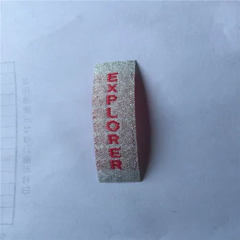 Custom High Density Shiny Polyester Thread Iron on Woven Clothing Labels Garment Labels Iron On Woven Patches
Custom High Density Shiny Polyester Thread Iron on Woven Clothing Labels Garment Labels Iron On Woven Patches