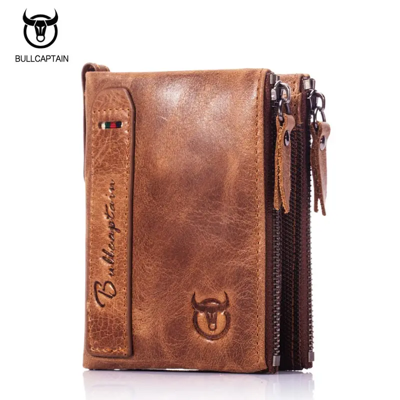 Vintage Cowhide Men Short Wallets Zipper Money Coin Card Holder Small Genuine Leather Men Wallet Bifold Men Purse CH31
Vintage Cowhide Men Short Wallets Zipper Money Coin Card Holder Small Genuine Leather Men Wallet Bifold Men Purse CH31