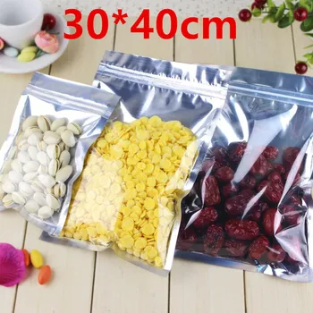 30*40cm Aluminum Foil / Clear Resealable Valve Plastic Retail Ziplock Pack Storage Bags, Zipper Zip Lock Bag Retail Package
30*40cm Aluminum Foil / Clear Resealable Valve Plastic Retail Ziplock Pack Storage Bags, Zipper Zip Lock Bag Retail Package