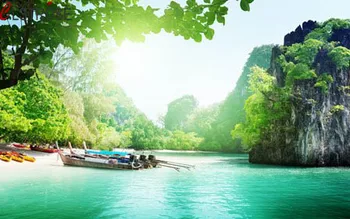 CLSTROSE Island Thailand Sea Lake Trees Sky Clouds Nature Beautiful Sunlight Mountains Ocean Boats Home Decoration Canvas Poster
CLSTROSE Island Thailand Sea Lake Trees Sky Clouds Nature Beautiful Sunlight Mountains Ocean Boats Home Decoration Canvas Poster