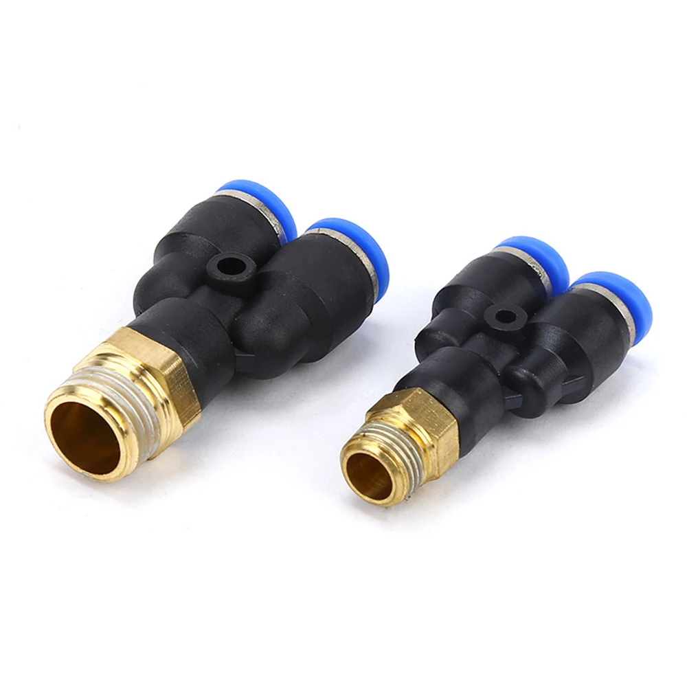 M5 1/8" 1/4" 3/8" 1/2" BSP Male Thread 3 way Air Coupler Connector 6mm 8mm 10mm 12mm OD Hose Tube Pneumatic Fitting Y Shaped Tee
M5 1/8" 1/4" 3/8" 1/2" BSP Male Thread 3 way Air Coupler Connector 6mm 8mm 10mm 12mm OD Hose Tube Pneumatic Fitting Y Shaped Tee
