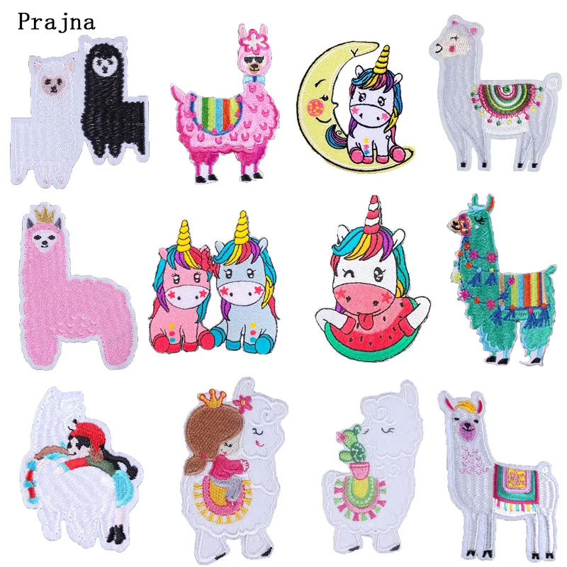 Prajna Cartoon Sheep Patch Embroidered Iron on Patches for Clothing Kids Alpaca Stickers DIY Apparel Accessory Unicorn Fabric F
Prajna Cartoon Sheep Patch Embroidered Iron on Patches for Clothing Kids Alpaca Stickers DIY Apparel Accessory Unicorn Fabric F