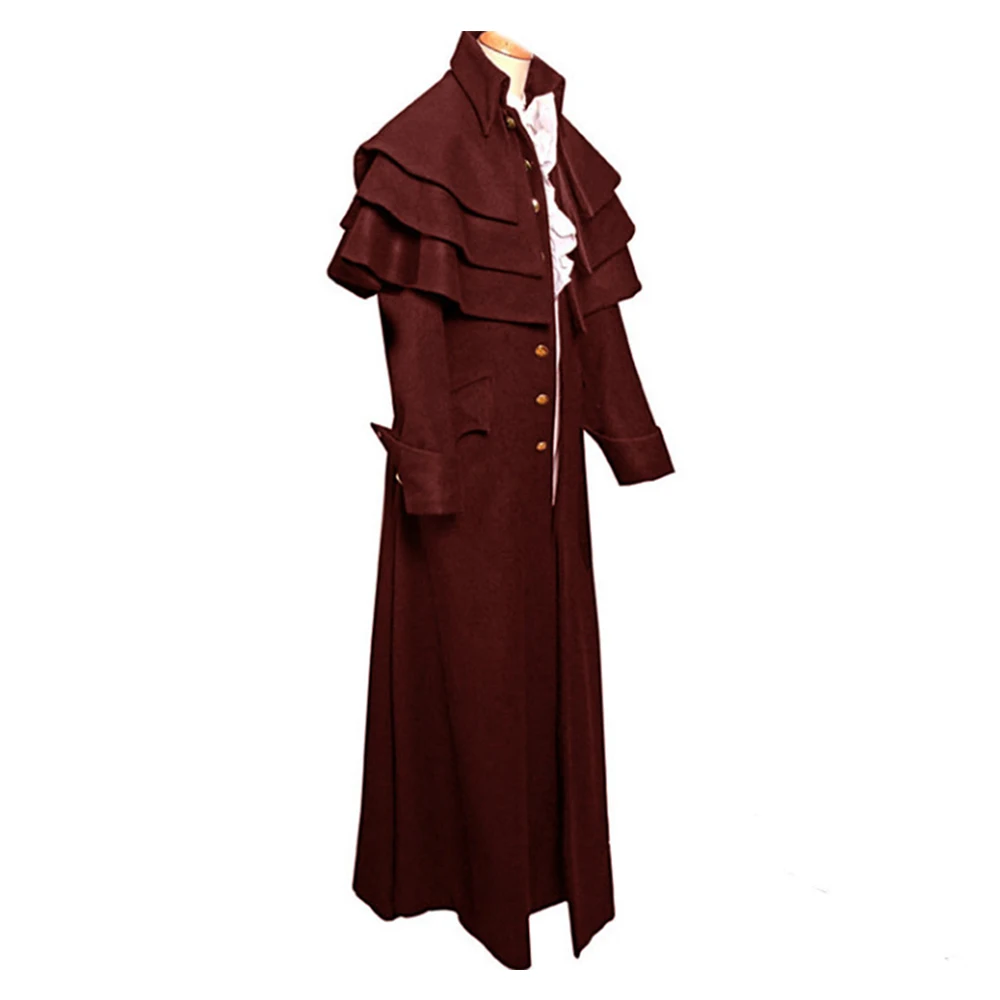 Vintage Medieval Costume Long Medieval Coat Solid Color Clothing For Adult Men Women
Vintage Medieval Costume Long Medieval Coat Solid Color Clothing For Adult Men Women