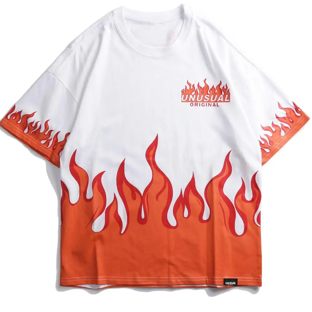 Flame Pattern Printing Short Sleeve Tops Men 2019 Summer Cotton Casual T-shirts Streetwear Fashion Hip Hop T-shirt
Flame Pattern Printing Short Sleeve Tops Men 2019 Summer Cotton Casual T-shirts Streetwear Fashion Hip Hop T-shirt