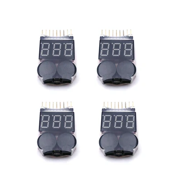 4Pcs 1-8S Indicator RC Model Li-ion Lipo Li-Fe Battery Tester Low Voltage Buzzer Alarm for RC Car RC Boat RC Drone Tool
4Pcs 1-8S Indicator RC Model Li-ion Lipo Li-Fe Battery Tester Low Voltage Buzzer Alarm for RC Car RC Boat RC Drone Tool