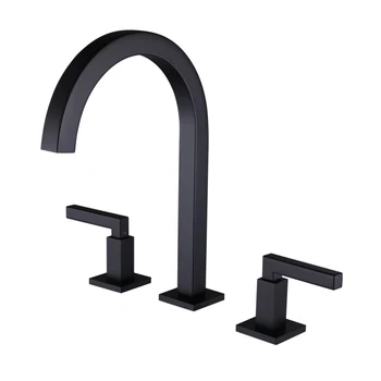Matt Black Brass Basin Faucet Rose Gold 3PC Set Bathtub Faucet Deck Mount Hot Cold Mixer Tap Double handle 3 hole split faucet
Matt Black Brass Basin Faucet Rose Gold 3PC Set Bathtub Faucet Deck Mount Hot Cold Mixer Tap Double handle 3 hole split faucet