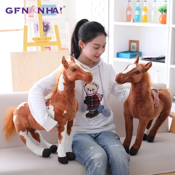 1pc 60/75/90cm huge size simulation horse plush toy stuffed soft Realistic animal American Pinto horse dolls kids birthday gift
1pc 60/75/90cm huge size simulation horse plush toy stuffed soft Realistic animal American Pinto horse dolls kids birthday gift