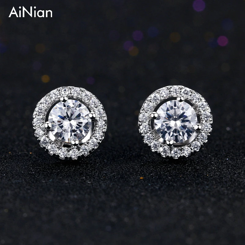 Ainian Romantic Jewelry 2017 Stud Earrings For Wedding Elegant Silver Color Aaa Cubic Zirconia Stone Earring
Ainian Romantic Jewelry 2017 Stud Earrings For Wedding Elegant Silver Color Aaa Cubic Zirconia Stone Earring