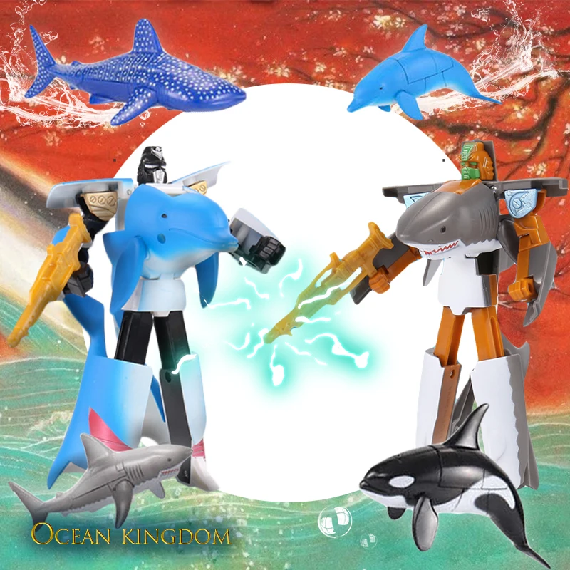 Ocean Park Great white shark animal deformation robot same souvenir shark puzzle robot toys
Ocean Park Great white shark animal deformation robot same souvenir shark puzzle robot toys