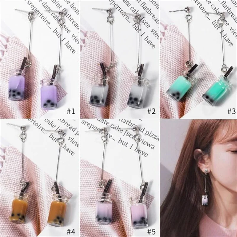 2019 Japanese Korean Harajuku style creative peraonality pearl milk tea long dangle glass earrings for women jewelry accessories
2019 Japanese Korean Harajuku style creative peraonality pearl milk tea long dangle glass earrings for women jewelry accessories