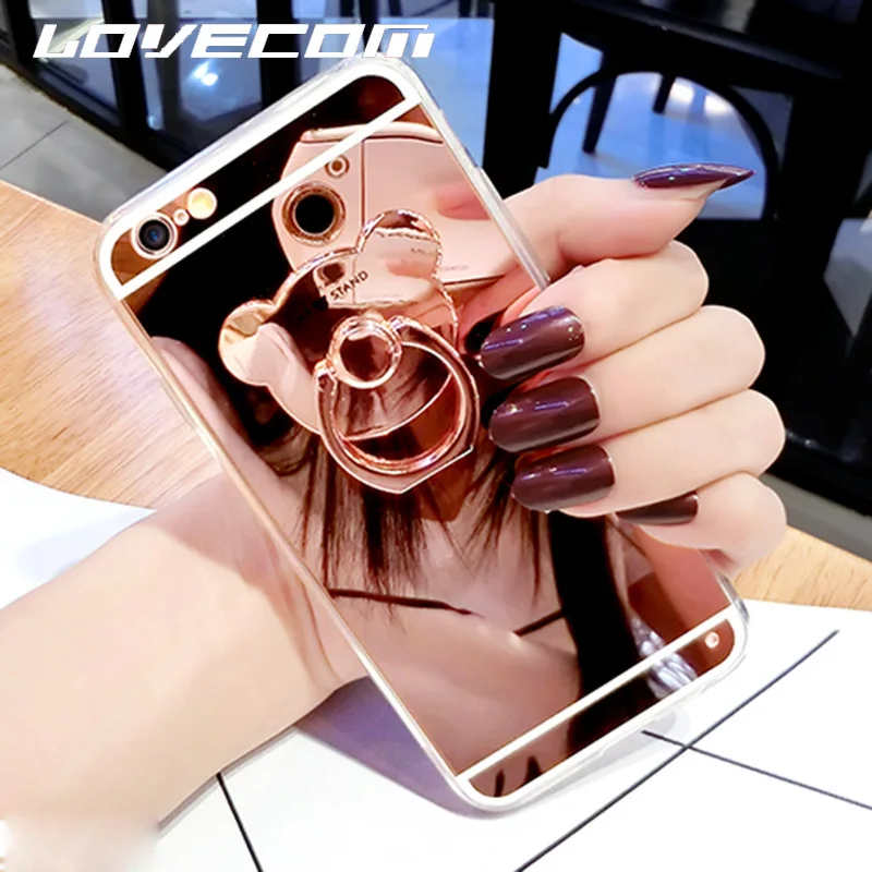 LOVECOM For Huawei P9 Lite P10 P20 Honor 7 8 Mate 7 8 9 DIY Fashion Bear Ring Brackets Holder Stand Mirror Soft TPU Phone Cases
LOVECOM For Huawei P9 Lite P10 P20 Honor 7 8 Mate 7 8 9 DIY Fashion Bear Ring Brackets Holder Stand Mirror Soft TPU Phone Cases