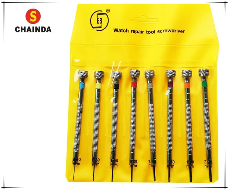 Free Shipping Stainless Steel Watchmakers Flat Screwdriver Set of 8 for Watch Repair
Free Shipping Stainless Steel Watchmakers Flat Screwdriver Set of 8 for Watch Repair