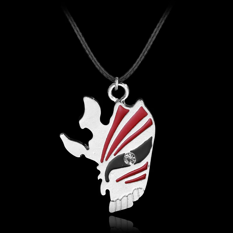 Classic Anime Bleach Necklace Crystal Kurosaki ichigo Mask Pendant Necklaces For Men Women Fans Fashion Jewelry Collar Choker
Classic Anime Bleach Necklace Crystal Kurosaki ichigo Mask Pendant Necklaces For Men Women Fans Fashion Jewelry Collar Choker