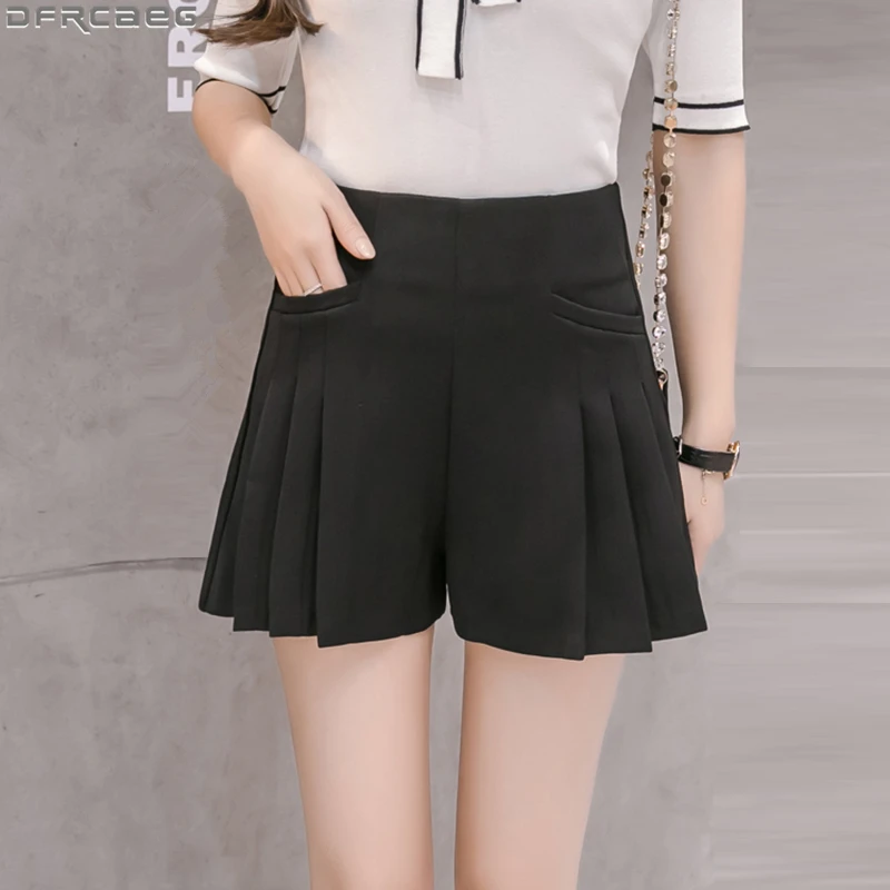 Causal High Waist Women Shorts Skirts Summer Loose Wide Leg Short Pants Feminino Korean Solid Black Pleated Ladies Skirt Shorts
Causal High Waist Women Shorts Skirts Summer Loose Wide Leg Short Pants Feminino Korean Solid Black Pleated Ladies Skirt Shorts
