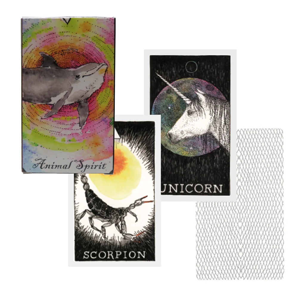 2019 animal tarot cards soul spirit deck, 63 cards, English mysterious divination fate for women card game board game
2019 animal tarot cards soul spirit deck, 63 cards, English mysterious divination fate for women card game board game