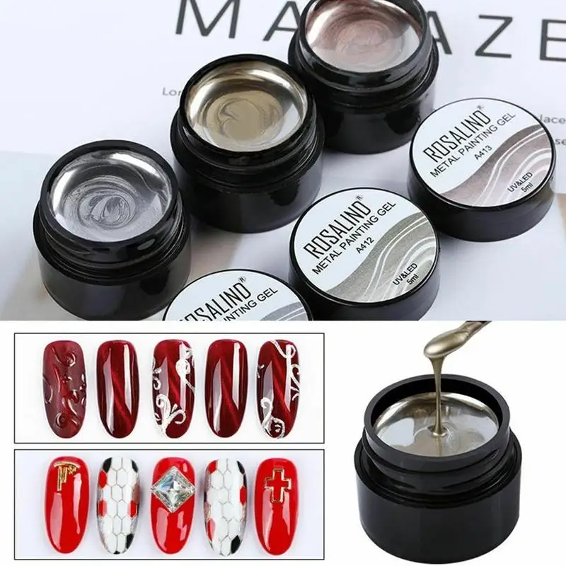 ROSALIND Hot Gel Nail Polish Nail Art Base For Manicure 5ml 3 Colors Primer Metal Painting Hybrid Varnishes Soak off UV Gellak
ROSALIND Hot Gel Nail Polish Nail Art Base For Manicure 5ml 3 Colors Primer Metal Painting Hybrid Varnishes Soak off UV Gellak