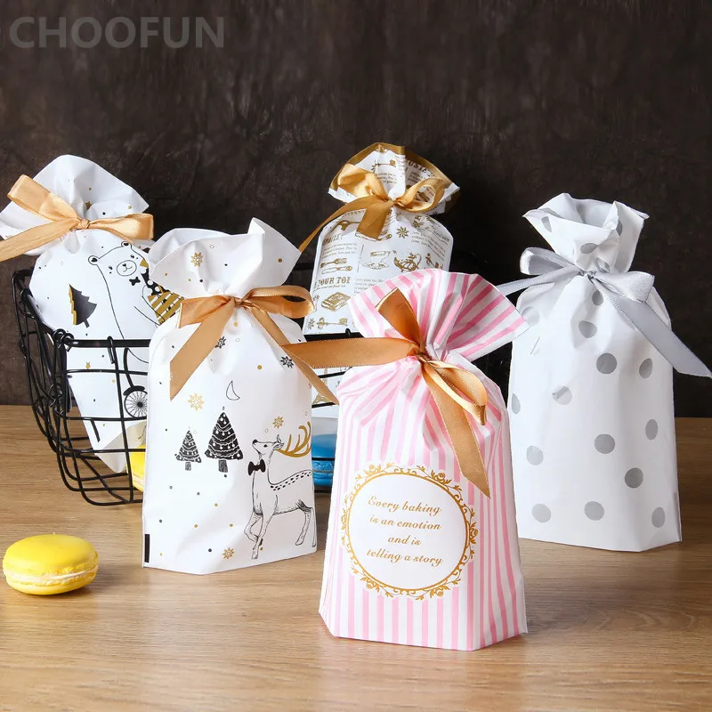 7pcs Plastic Drawstring Bag With Ribbon Cookie Snack Candy Bags Party Christmas Halloween Birthday Wedding Decor Gift bags CS33
7pcs Plastic Drawstring Bag With Ribbon Cookie Snack Candy Bags Party Christmas Halloween Birthday Wedding Decor Gift bags CS33
