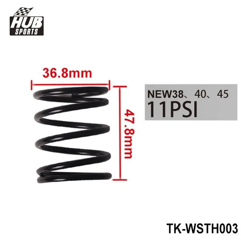 38MM 40MM 45MM TURBO EXTERNAL WASTEGATE WG SPRING COATED REPLACEMENT 11 PSI /0.78BAR HU-WSTH003
38MM 40MM 45MM TURBO EXTERNAL WASTEGATE WG SPRING COATED REPLACEMENT 11 PSI /0.78BAR HU-WSTH003