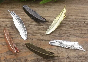 12x52mm Multi-color Plated Hairwear Components Vintage Feather Shape Duck Tongue Hairpin Settings Bobby Pins DIY Findings
12x52mm Multi-color Plated Hairwear Components Vintage Feather Shape Duck Tongue Hairpin Settings Bobby Pins DIY Findings