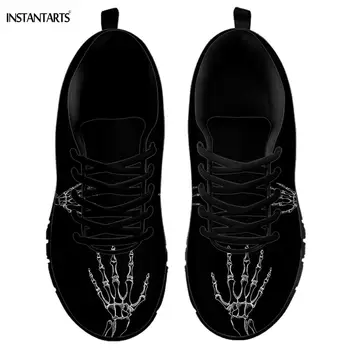INSTANTARTS Skeleton Hand Bones Print Black Sneaker Women Men Breathable Lightweight Running Shoes Outdoor Athletic Sport Shoes
INSTANTARTS Skeleton Hand Bones Print Black Sneaker Women Men Breathable Lightweight Running Shoes Outdoor Athletic Sport Shoes