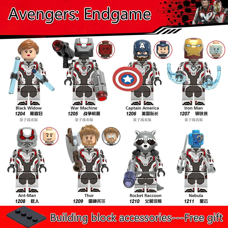 Legoing Avengers Black Widow Iron Man Beauty Team Raytheon Rocket Raccoon Assembling Building Blocks Toys
Legoing Avengers Black Widow Iron Man Beauty Team Raytheon Rocket Raccoon Assembling Building Blocks Toys