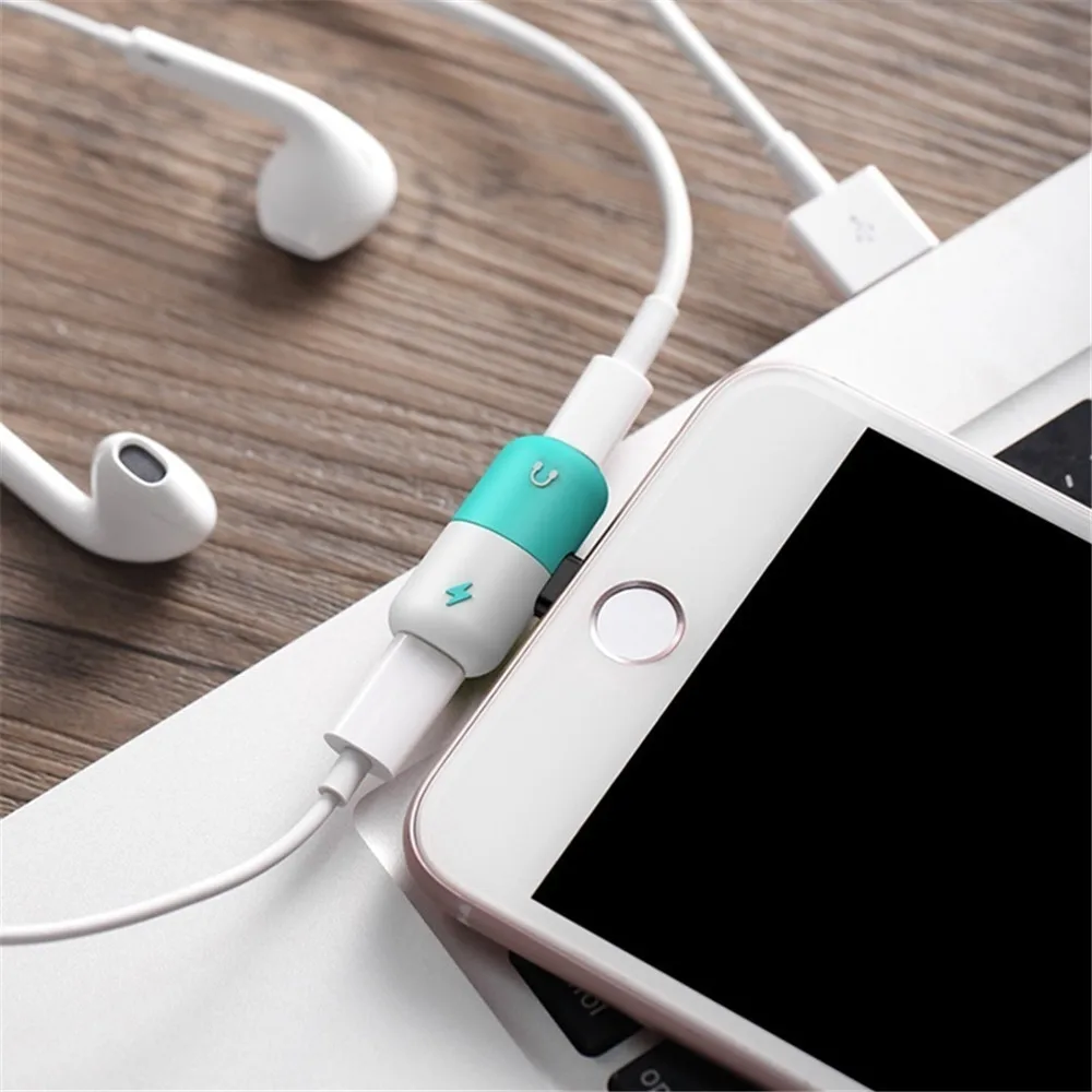 2 in 1 Adapter Audio Cable Capsule Charging Adapters For iPhone X 7 8 and for ipad Charger Splitter Headphone Connector Capsule
2 in 1 Adapter Audio Cable Capsule Charging Adapters For iPhone X 7 8 and for ipad Charger Splitter Headphone Connector Capsule