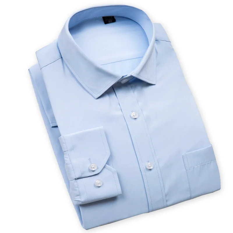 2018 Brand spring New Men Shirt Cotton Men's Fashion Casual Long Sleeve Slim solid Shirt Oversized black blue white 8XL
2018 Brand spring New Men Shirt Cotton Men's Fashion Casual Long Sleeve Slim solid Shirt Oversized black blue white 8XL