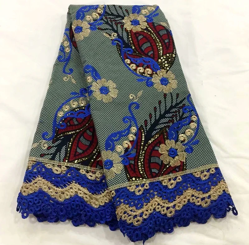 African lace fabric 2018 high quality lace Wax Guipure Lace 6 Yard lot Cotton Cheap Wax Cloth For Nigerian Wedding
African lace fabric 2018 high quality lace Wax Guipure Lace 6 Yard lot Cotton Cheap Wax Cloth For Nigerian Wedding