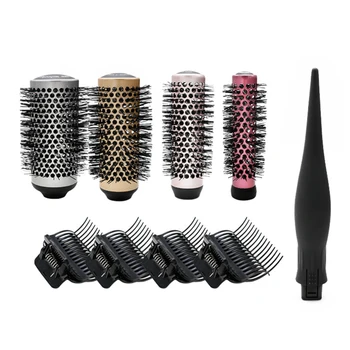 4pcs brush Comb with 4pcs Clip Aluminum Round Brush Set Thermal Ceramic Round Comb Detachable Hair Brush
4pcs brush Comb with 4pcs Clip Aluminum Round Brush Set Thermal Ceramic Round Comb Detachable Hair Brush
