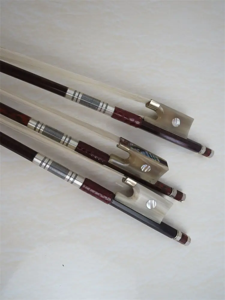 3pcs Strong balance Professional letterwood violin bow 4/4 ,Copper mounted
3pcs Strong balance Professional letterwood violin bow 4/4 ,Copper mounted