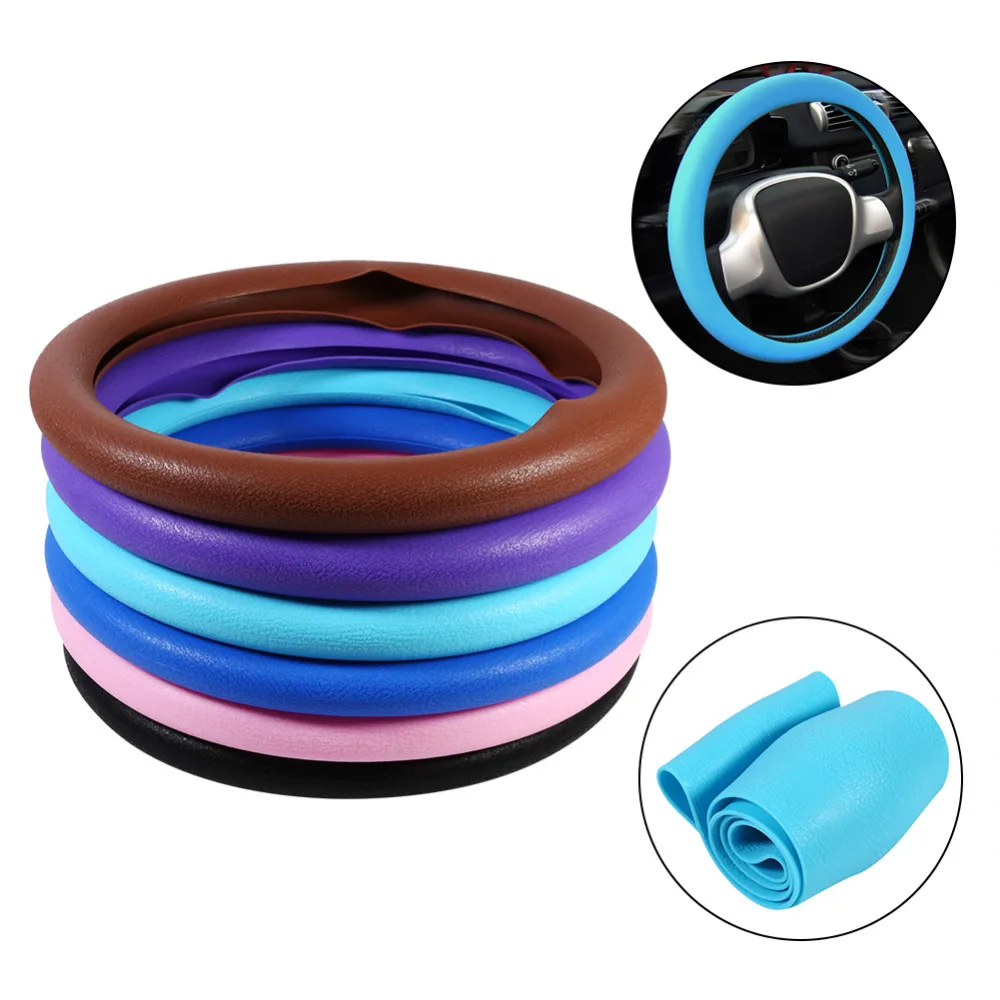 Universal Colorful Steering Wheel Protective Cover Skidproof Soft Silicone Auto Car Steering Wheel Cover Shell
Universal Colorful Steering Wheel Protective Cover Skidproof Soft Silicone Auto Car Steering Wheel Cover Shell