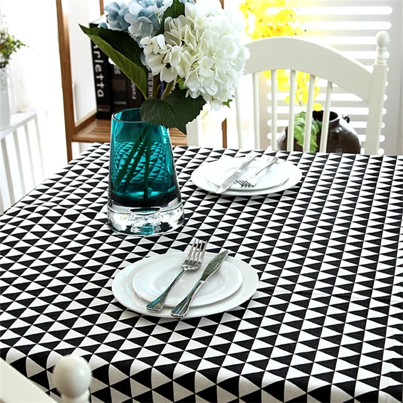 Fashion Modern Black Triangle Cotton Linen Tablecloth Bedstand Cover Photography Prop Picnic Mat Rectangle Square Geometric Lace
Fashion Modern Black Triangle Cotton Linen Tablecloth Bedstand Cover Photography Prop Picnic Mat Rectangle Square Geometric Lace
