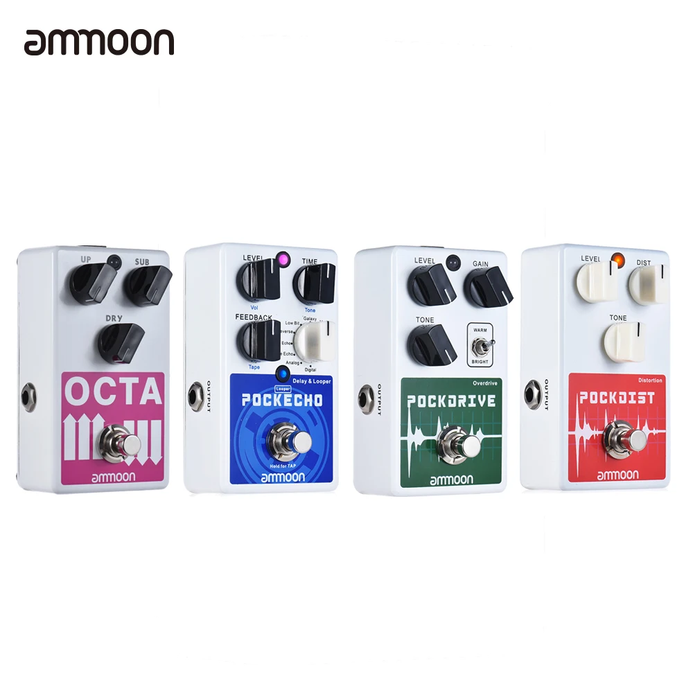 ammoon Guitar Effect Pedal 5 Effects Pedal Classic Distortion/ Overdrive/ Looper/ Delay Guitar Pedal Guitar Accessories Part
ammoon Guitar Effect Pedal 5 Effects Pedal Classic Distortion/ Overdrive/ Looper/ Delay Guitar Pedal Guitar Accessories Part