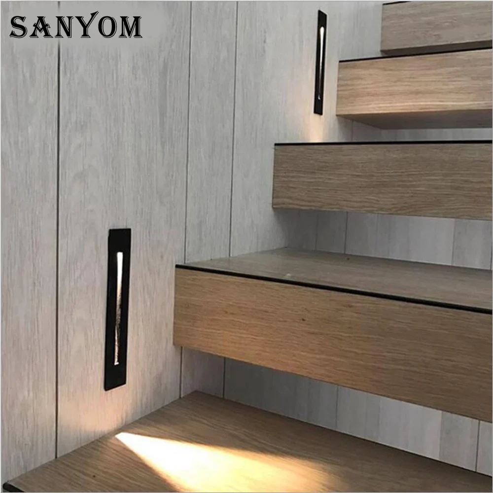 Wall Light Recessed Stair Light LED 3W indoor decoration Steps Ladder Wall Lamp stairway corridor Night light aluminum 85-265V
Wall Light Recessed Stair Light LED 3W indoor decoration Steps Ladder Wall Lamp stairway corridor Night light aluminum 85-265V