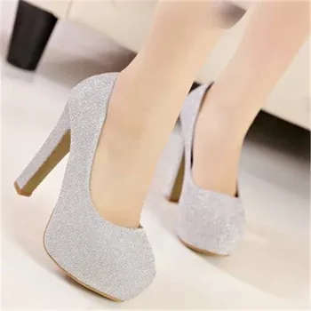 2019 Fashion New High Heels Ladies Shallow Mouth Wedding Party Platform Women Shoes High-heeled Shoes Sexy Nightclub Sequins
2019 Fashion New High Heels Ladies Shallow Mouth Wedding Party Platform Women Shoes High-heeled Shoes Sexy Nightclub Sequins