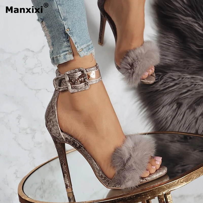 MANXIXI Women Sandals high heels PVC transparent shoe rabbit hair new style fashion Snake Thick Heel autumn Square Heels shoes
MANXIXI Women Sandals high heels PVC transparent shoe rabbit hair new style fashion Snake Thick Heel autumn Square Heels shoes